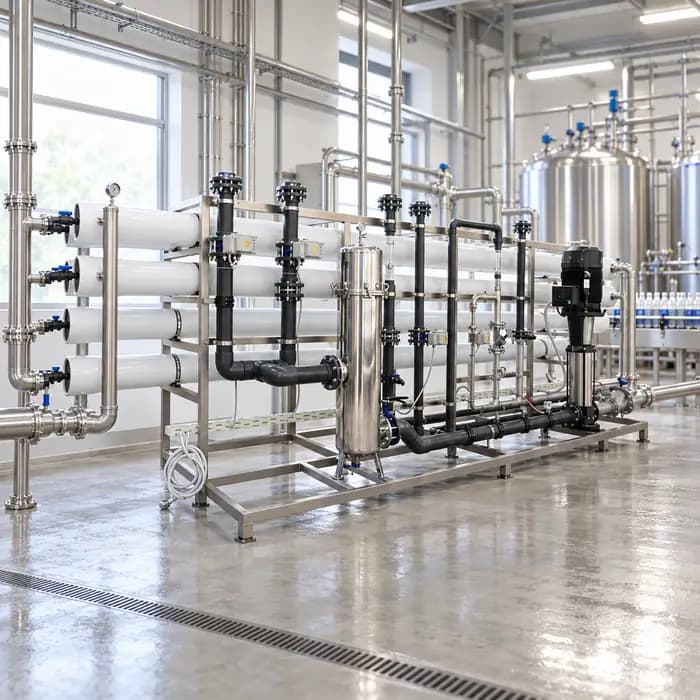 Eau traitée pour une unité de production agroalimentaire