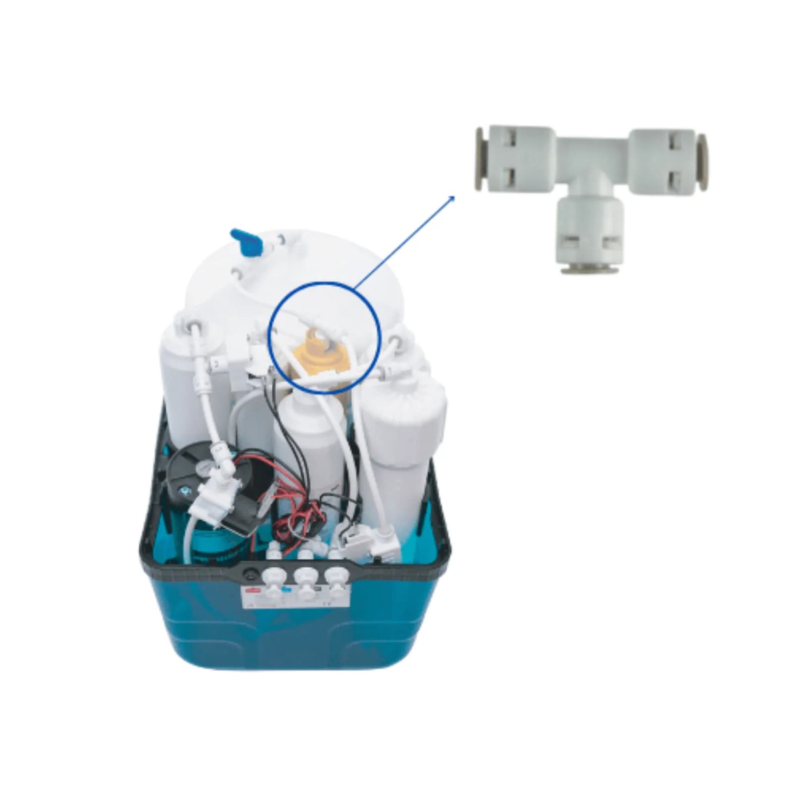 Quick 7044 Tee Union accessoire filtre eau Maroc – Qatarat