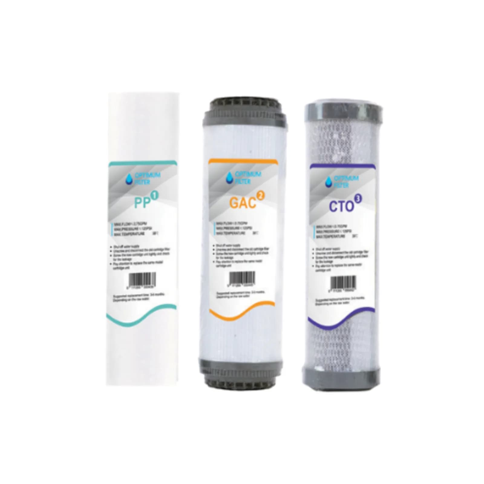 Pack 3 Filtres Osmoseur filtre filtre eau Maroc