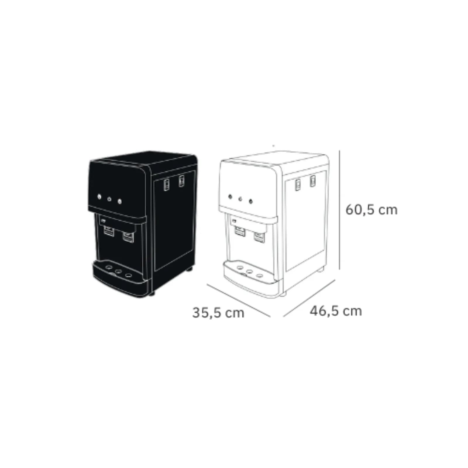 Mini purificateur eau chaud froid filtration intégrée Maroc – Qatarat