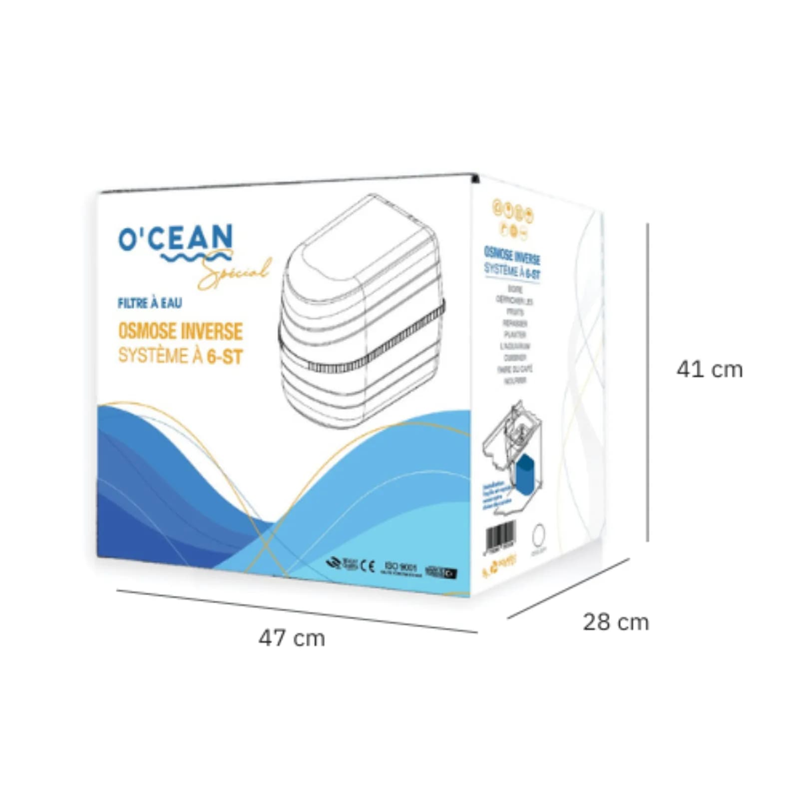 Osmoseur O'CÉAN 6-ST 6 étapes filtre à eau Maroc – Qatarat